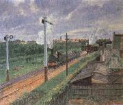 Camille Pissarro The Train oil on canvas